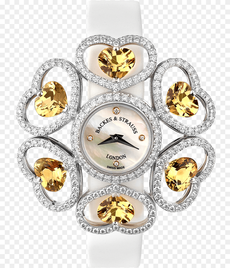 Countess Victoria Imperial Topaz Luxury Diamond Watch Diamond, Accessories, Wristwatch, Arm, Body Part Png Image
