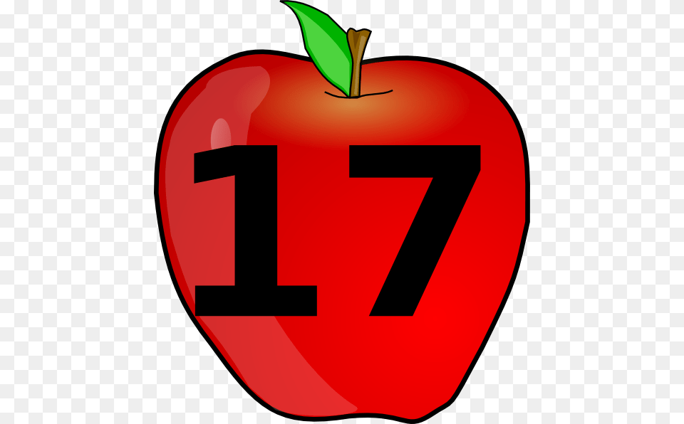 Counting Apple Clip Art, Food, Fruit, Plant, Produce Png