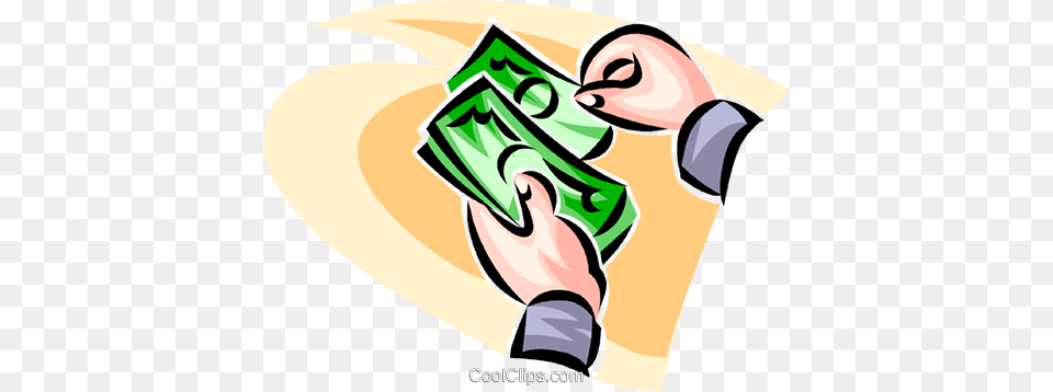Counting Dollar Bills Royalty Vector Clip Art Illustration, Baby, Person Png
