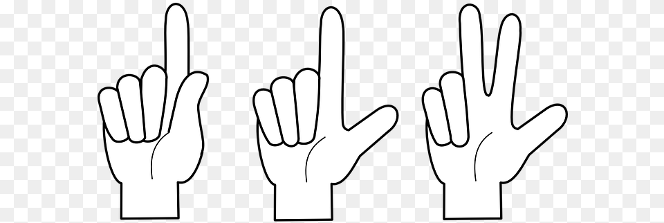 Counting Fingers First Hand One Second Thi One Two Three Fingers, Clothing, Glove, Body Part, Person Png
