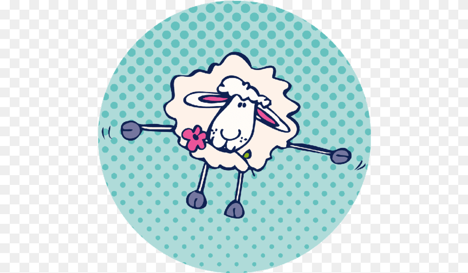 Counting Sheep Round Coaster Circle Outline Transparent Background, Home Decor, Livestock, Face, Head Png