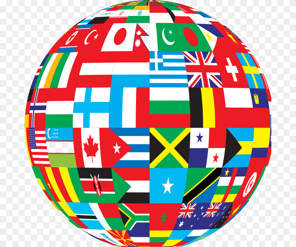 Countries Country Flags Globe Political Politics Globe With Flags Icon, Sphere, Astronomy, Outer Space, Planet Png