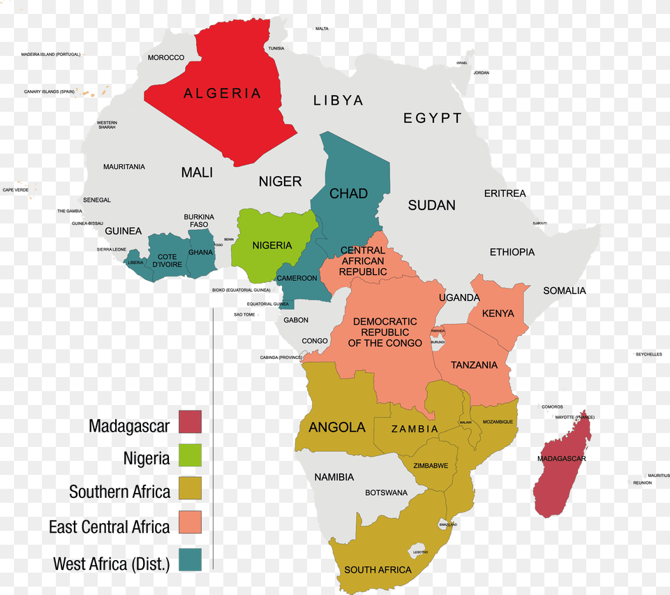 Countries In Continent Africa, Atlas, Chart, Diagram, Map Png