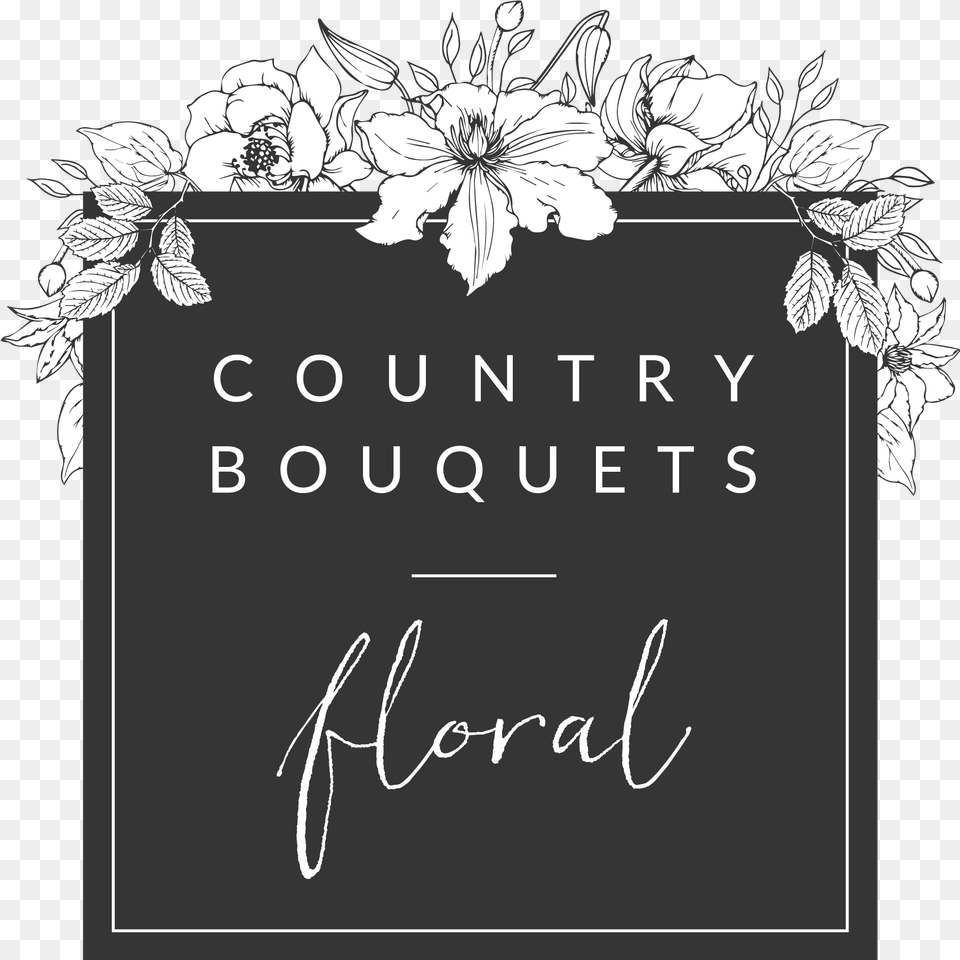 Country Bouquets Floral Seattle Wedding U0026 Floral Designer Logo Buket Bunga, Book, Publication, Text, Blackboard Free Png Download
