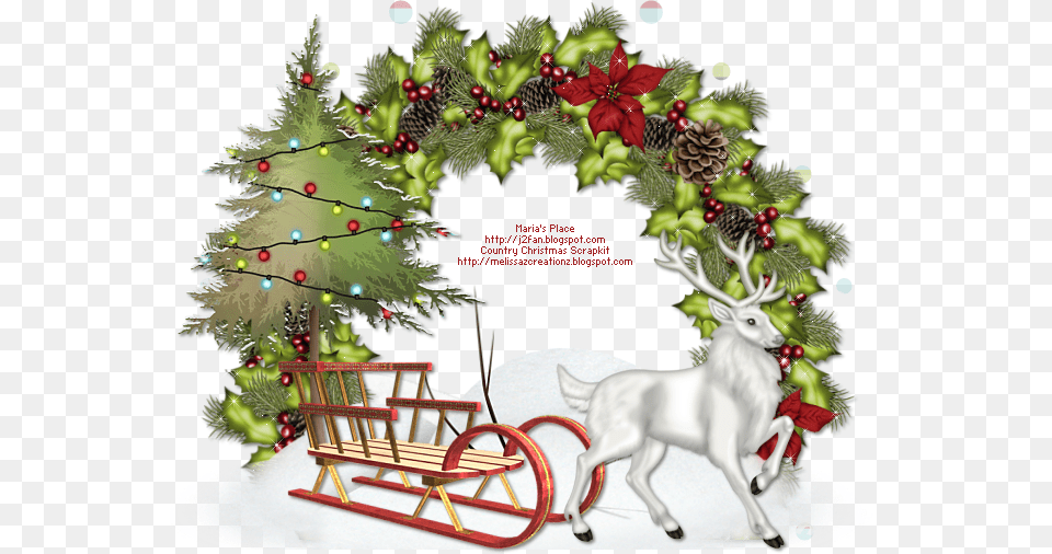 Country Christmas Christmas Cluster Frame, Christmas Decorations, Festival Free Png