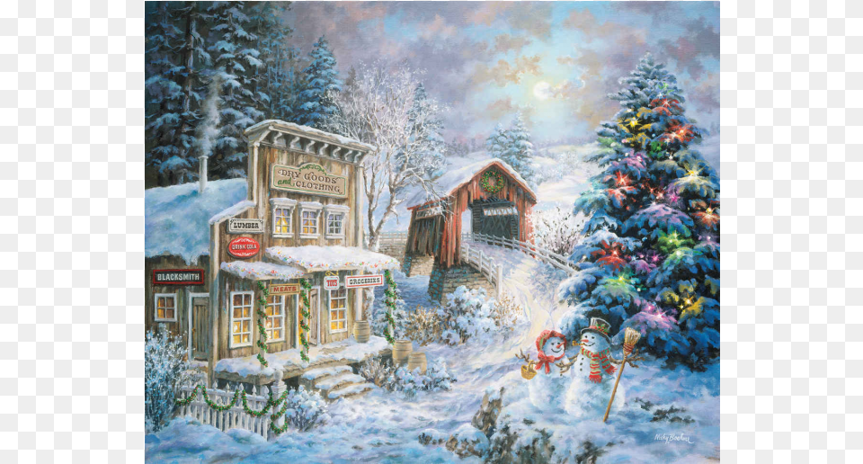Country Christmas Store Old Time Country Christmas, Architecture, Housing, House, Cottage Png Image