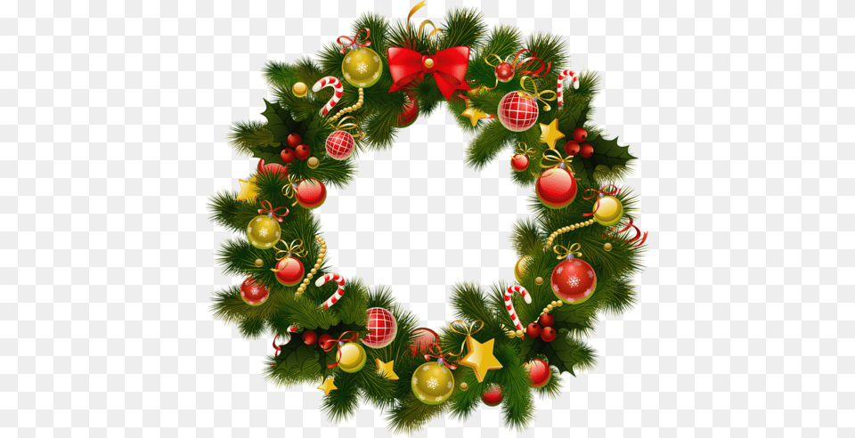 Country Christmas Wreath Free Png