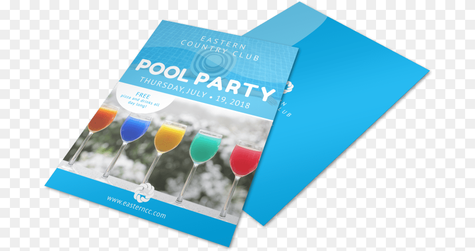 Country Club Pool Party Flyer Template Graphic Design, Advertisement, Poster Png Image