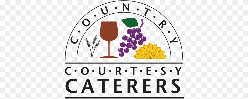 Country Courtesy Caterers Mobile Retina Logo Catering, Glass, Produce, Plant, Food Png Image