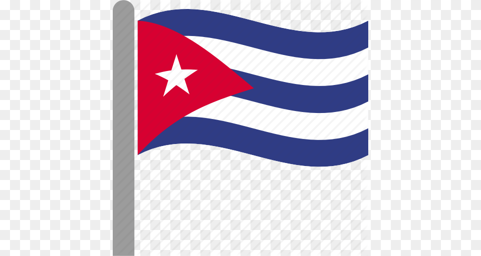 Country Cub Cuba Flag Pole Waving Icon Free Png