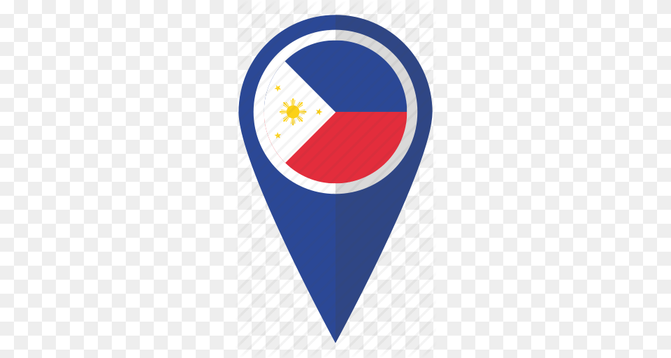 Country Filipino Flag Map Marker National Philippines Pn, Logo Free Png