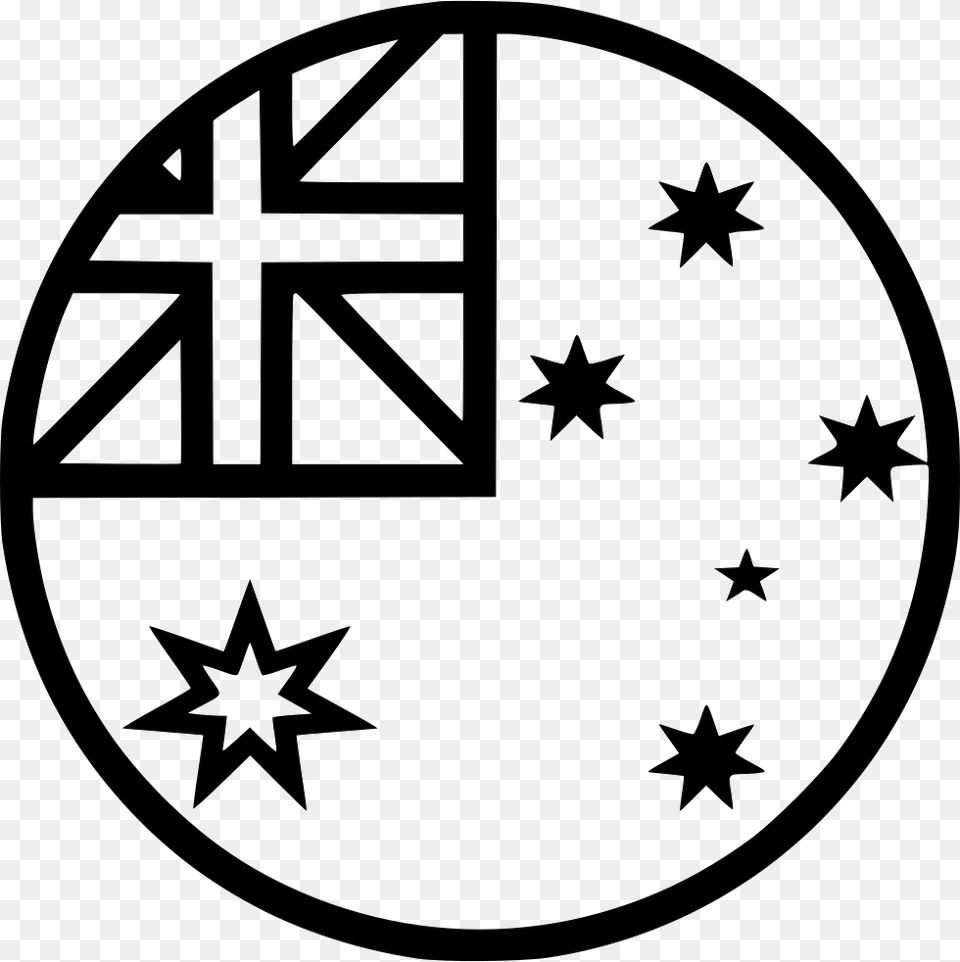 Country Flag Australia Comments Australia Flag White, Star Symbol, Symbol Free Png Download