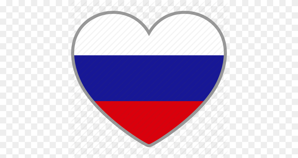 Country Flag Flag Heart Love National Russia Russian Icon, Logo Free Transparent Png