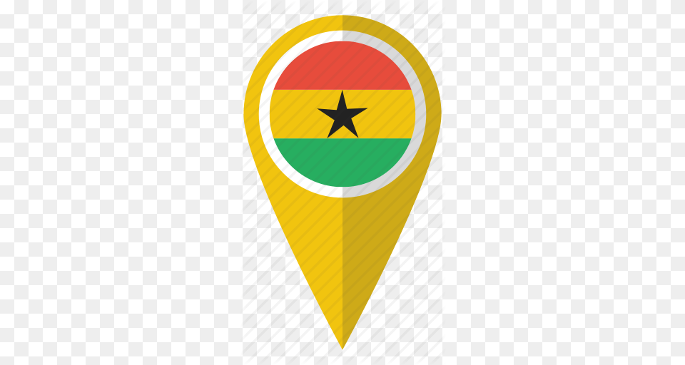 Country Flag Ghana Ghanaian Ghanan Map Marker Pn, Logo, Symbol Png Image