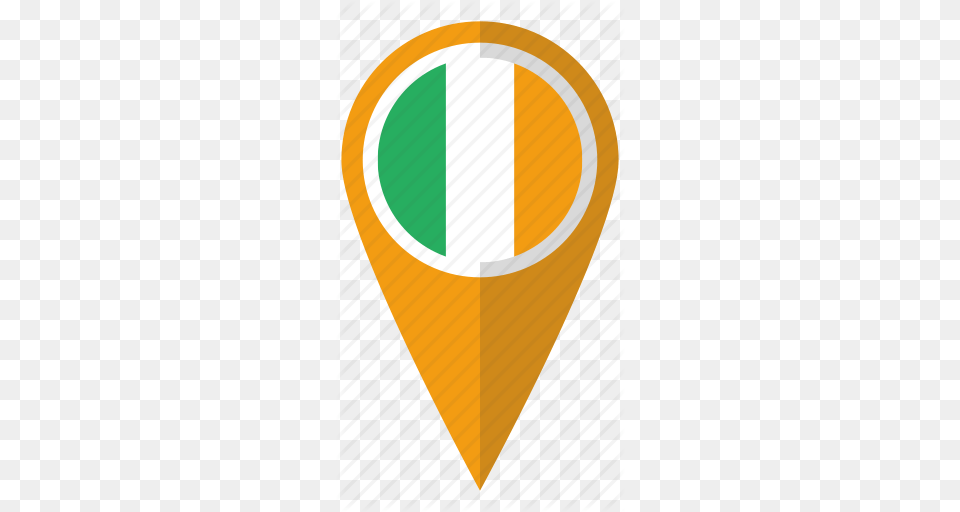 Country Flag Ireland Irish Map Marker National Pn, Cone Png
