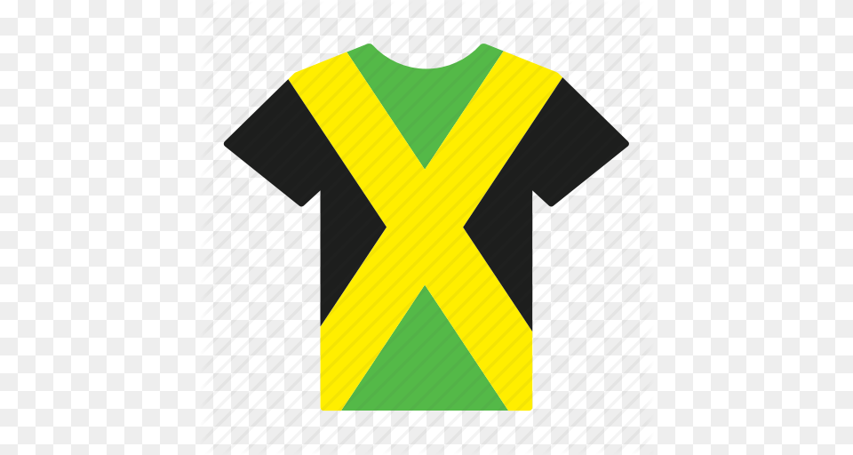 Country Flag Jamaica Jamaican Jersey Shirt T Shirt Icon Free Png