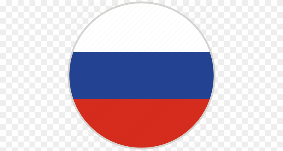 Country Flag National Russia Flag Circle Logo Png
