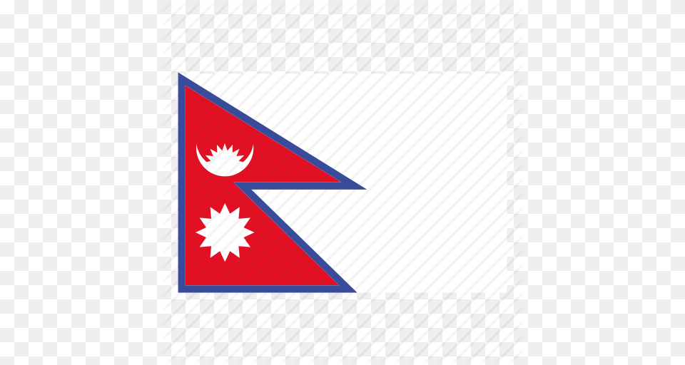 Country Flag Nepal Nepal Flag Icon, Triangle Free Transparent Png
