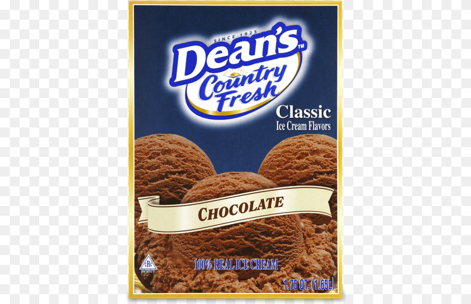 Country Fresh Classic Chocolate Ice Cream Dean39s Country Fresh Ice Cream, Dessert, Food, Ice Cream, Advertisement Png Image