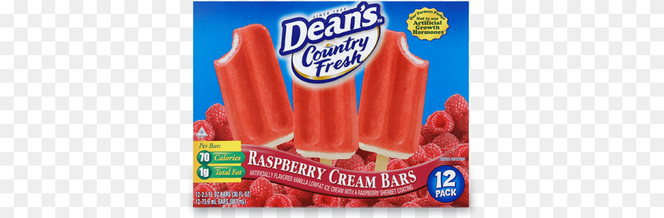 Country Fresh Rapsberry Amp Cream Ice Cream Bar Dean39s Country Fresh Raspberry Cream Bars 25 Fl Oz, Berry, Food, Fruit, Plant Free Transparent Png