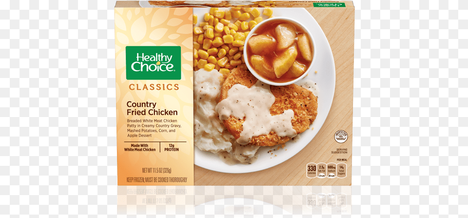 Country Fried Chicken Healthy Choice Meals, Dining Table, Furniture, Table, Advertisement Free Png Download