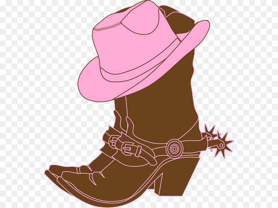 Country Girl Cowgirl Boots Clipart, Clothing, Cowboy Hat, Hat, Baby Png