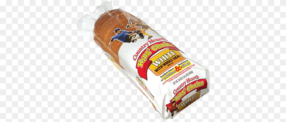Country Hearth White Bread, Food, Bread Loaf, Person, Ketchup Free Png