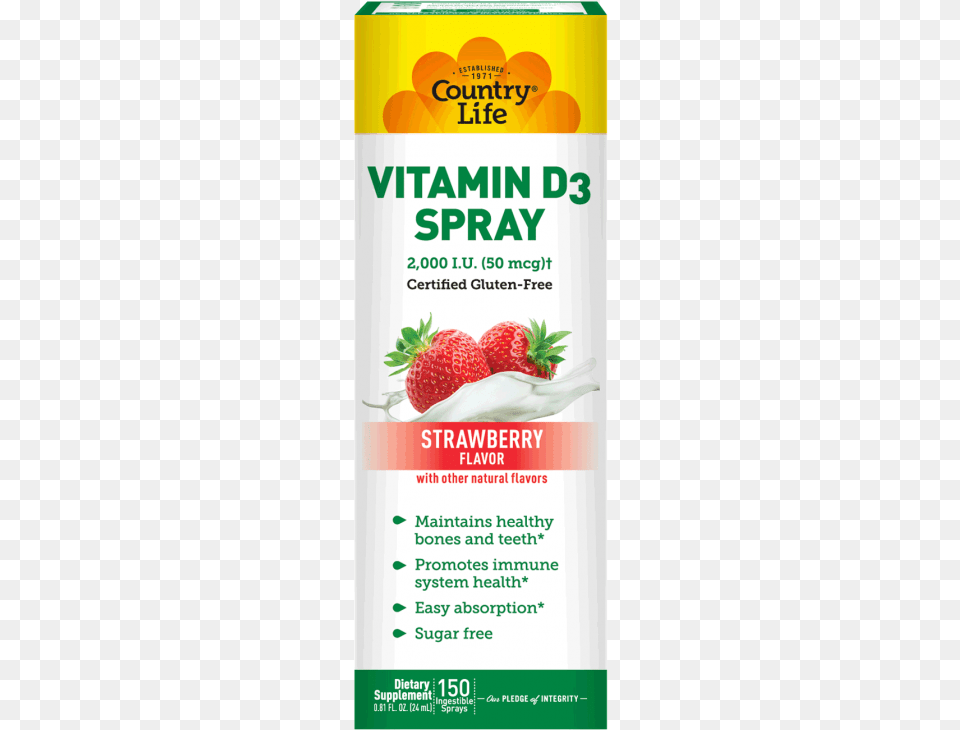 Country Life Country Life Vitamin D3 Spray, Advertisement, Poster, Berry, Food Png Image