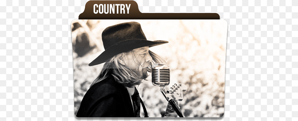 Country Music Folder Folders Free Microphone, Clothing, Electrical Device, Hat, Adult Png