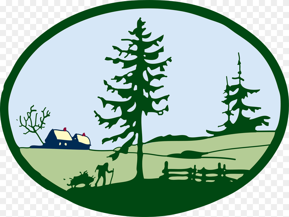 Country Scene Clipart, Plant, Tree, Fir, Outdoors Free Transparent Png