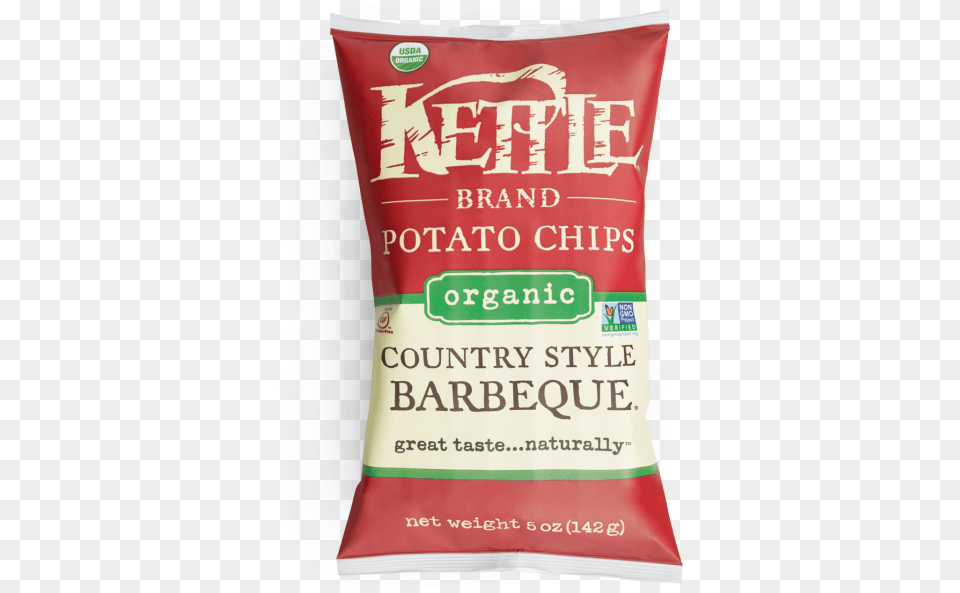 Country Style Barbeque Organic Potato Chips Kettle Chips Barbecue, Food, Ketchup, Powder Png Image