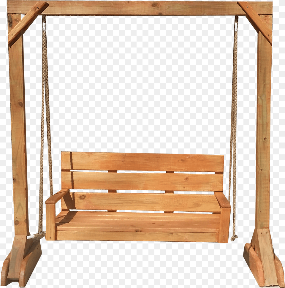 Country Swing And Stand Swing Wood Chair, Toy, Bench, Furniture, Hardwood Free Transparent Png