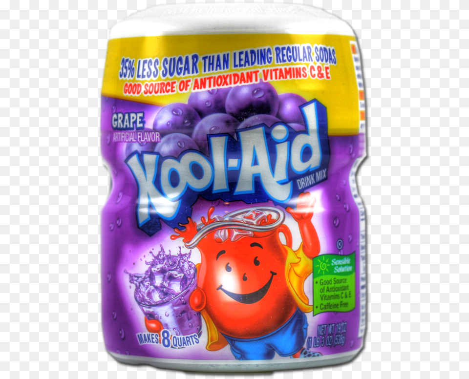 Country Time Lemonade And Kool Aid Only 1 Kool Aid Drink Mix Grape 19 Oz Jar, Can, Tin, Gum, Baby Free Png