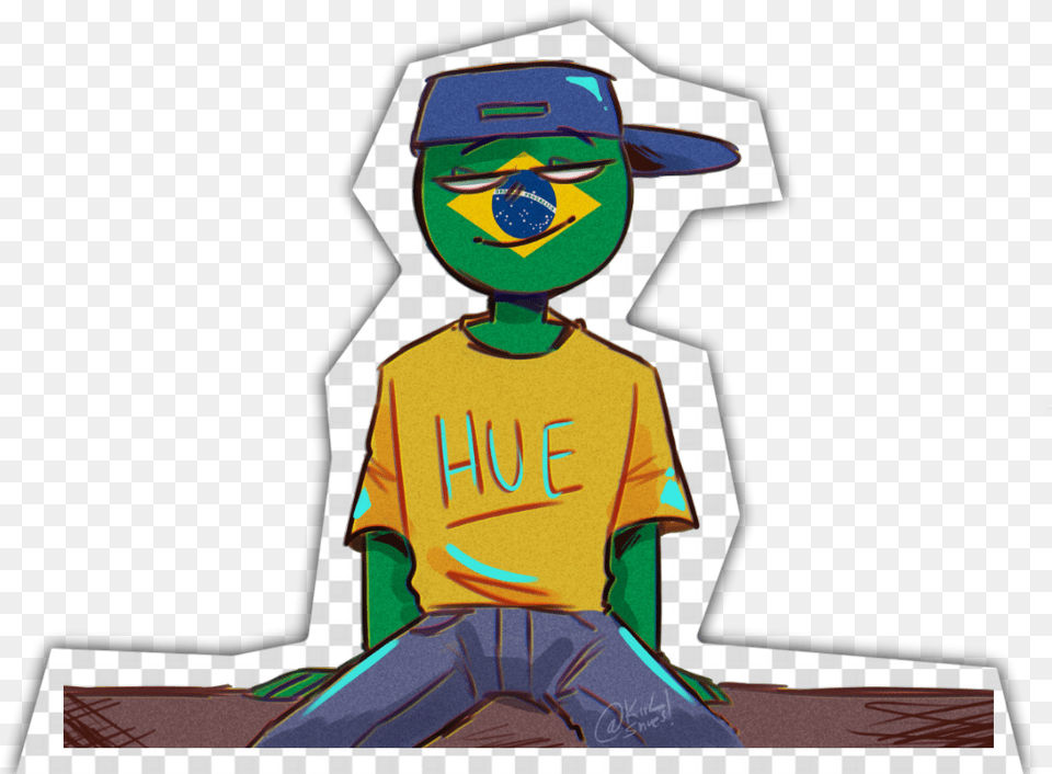 Countryhumans Brasil Brazil Verde Green Render Countryhumans Brazil, People, Person, Art, Clothing Png
