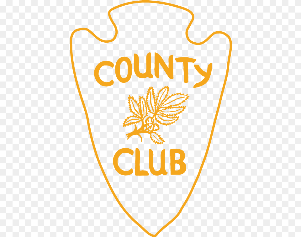 County Club Arrowhead Emblem, Badge, Logo, Symbol Free Transparent Png