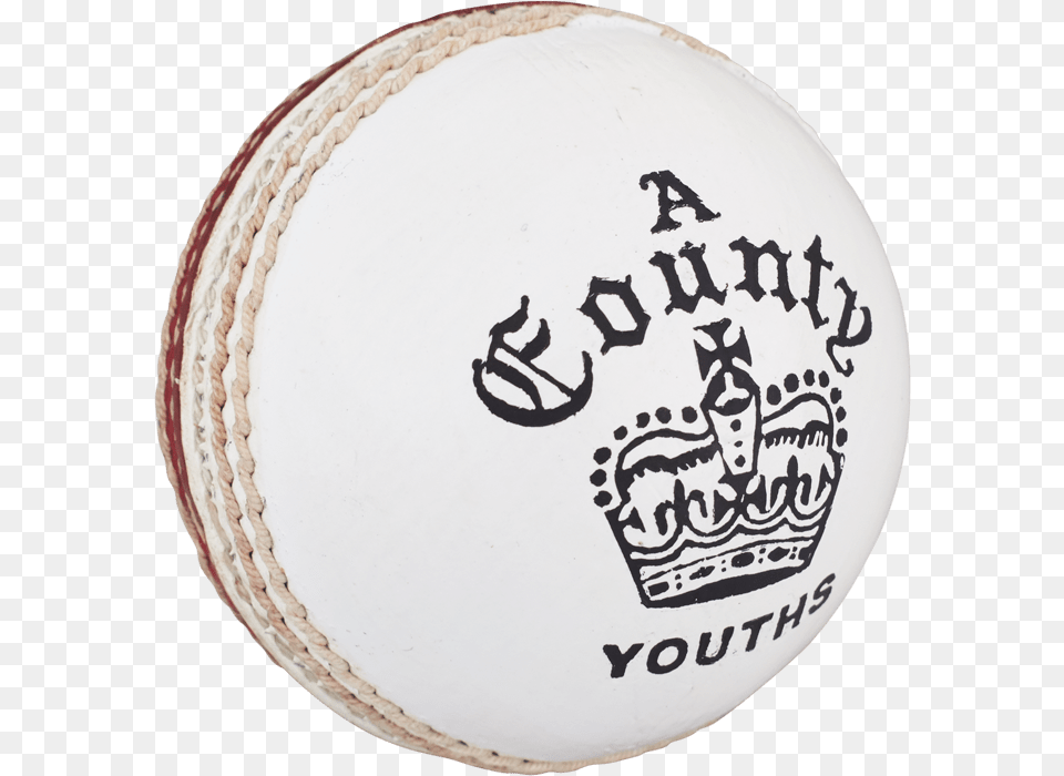 County Crown White Cricket Ball Readers County Crown Cricket Ball, Baseball, Baseball (ball), Sport, Text Png Image