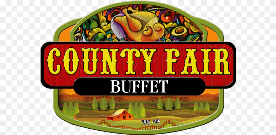 County Fair Buffet Logo Label, Birthday Cake, Cake, Cream, Dessert Free Transparent Png