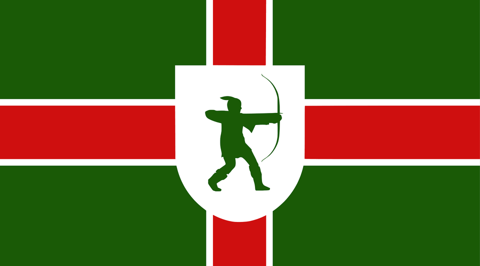 County Flag Of Nottinghamshire Clipart, Adult, Male, Man, Person Png