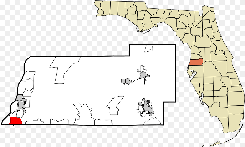 County Florida, Chart, Plot, Map, Diagram Free Png Download