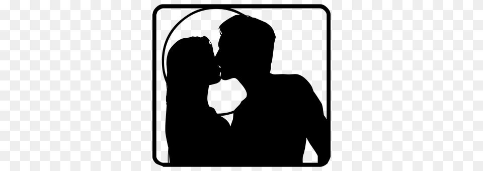 Couple Silhouette, Kissing, Person, Romantic Png
