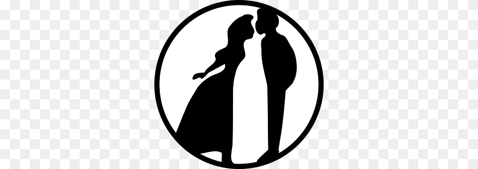 Couple Silhouette, Stencil, Adult, Female Free Png