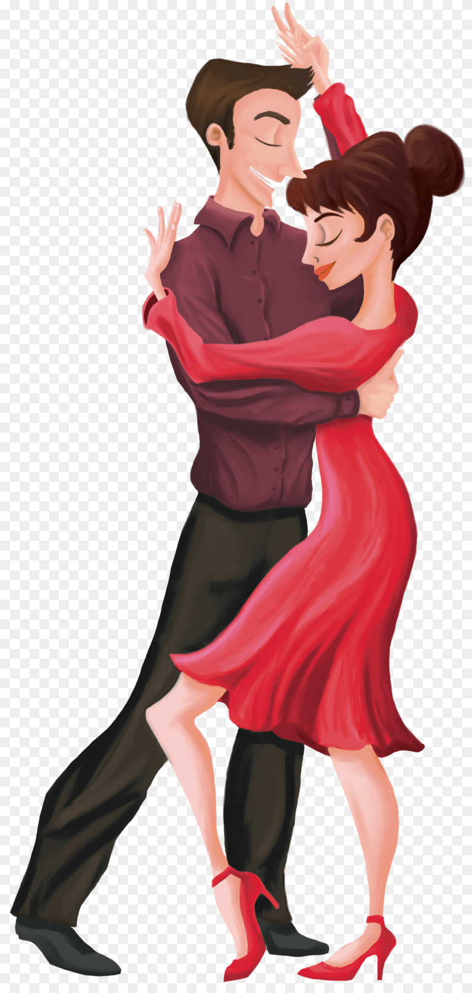 Couple 3 Numero Tango Download Cartoon, Adult, Person, Leisure Activities, Woman Png