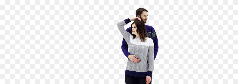 Couple Clothing, Sweater, Knitwear, Long Sleeve Free Transparent Png