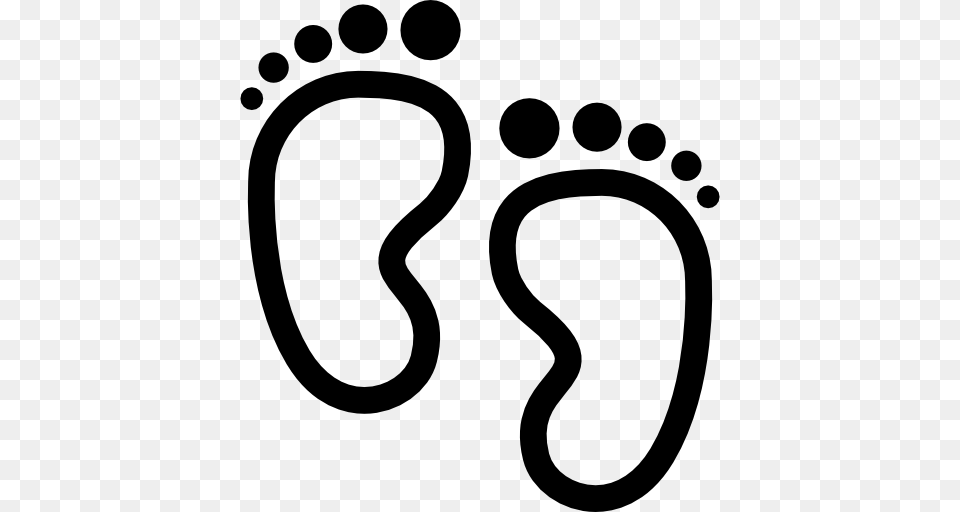 Couple Baby Babies Footprint Shape Foot Foots Footprints, Gray Free Transparent Png