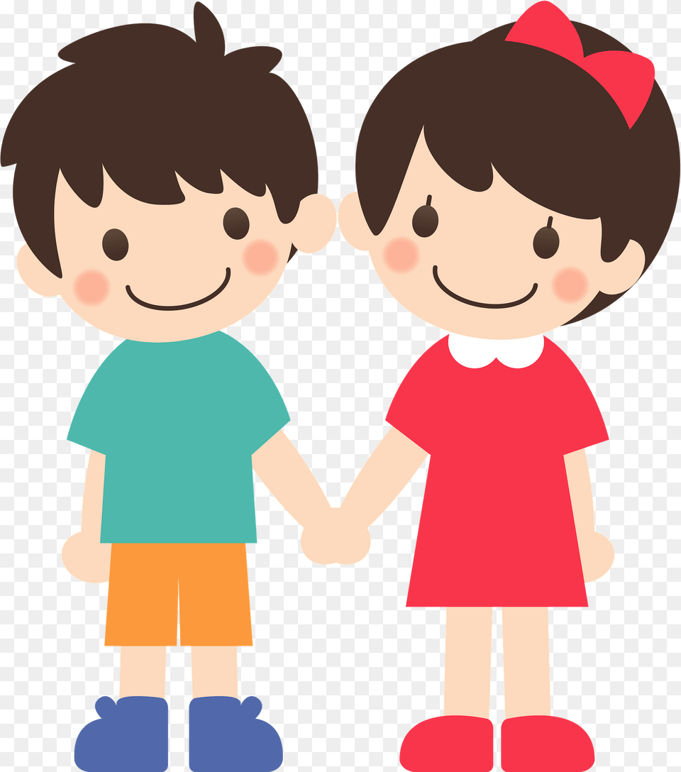 Couple Boy And Girl Clipart, Body Part, Hand, Person, Baby Free Png Download