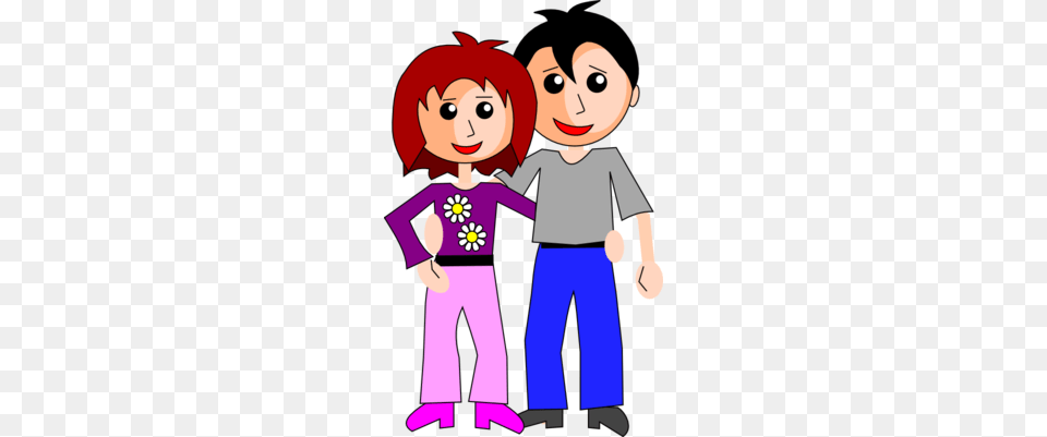 Couple Clip Art, Book, Comics, Publication, Clothing Free Png Download