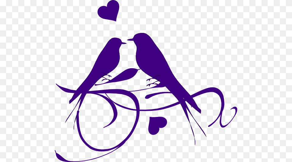 Couple Clip Black And White Dove Purple Wedding Clip Art, Animal, Bird, Swallow, Adult Free Transparent Png