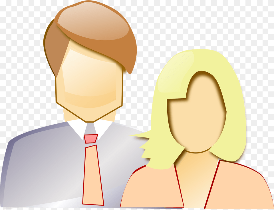 Couple Clipart, Accessories, Tie, Formal Wear, Person Png Image