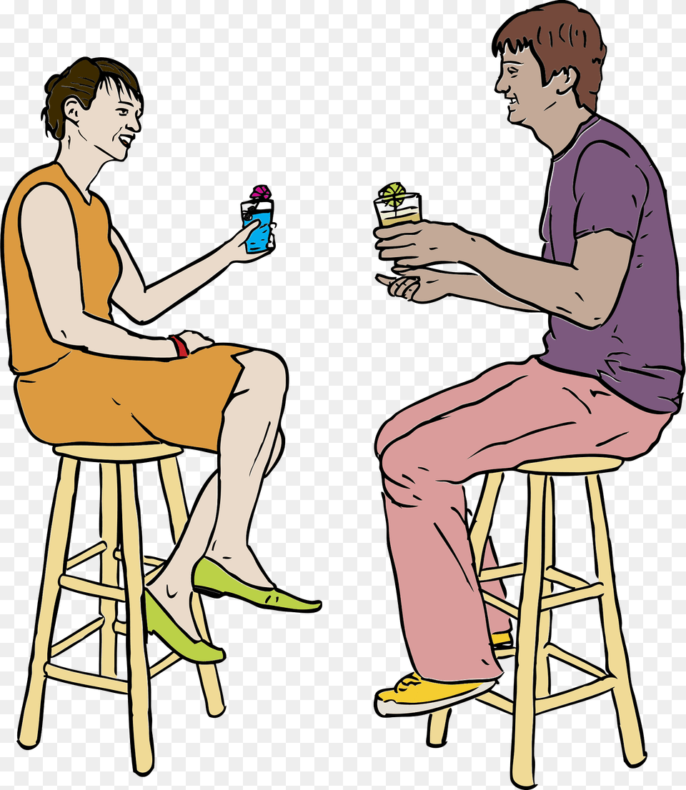 Couple Clipart, Person, Furniture, Clothing, Shoe Free Transparent Png