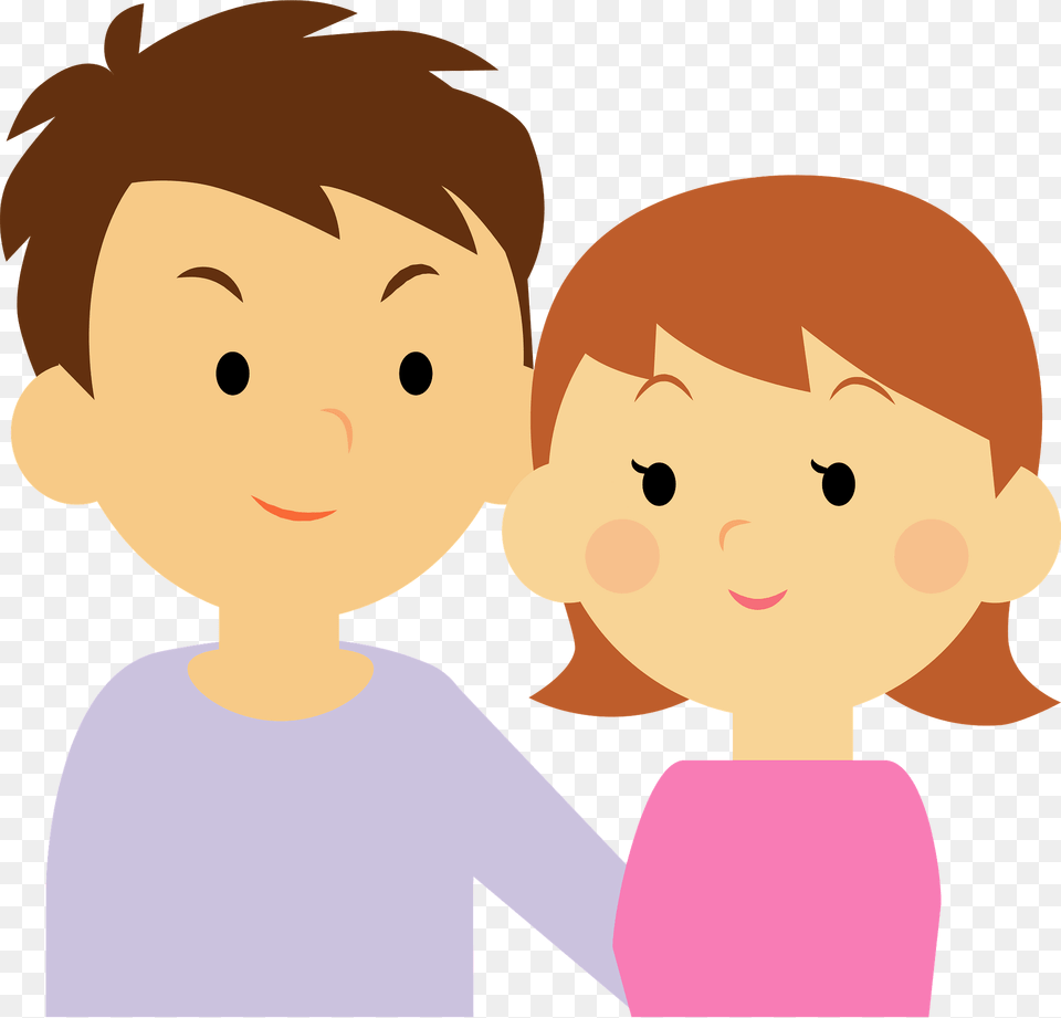 Couple Clipart, Baby, Person, Face, Head Png Image